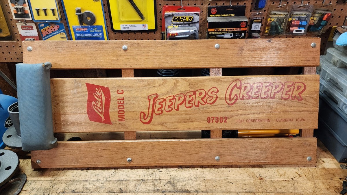 Vintage Lisle Jeepers Creeper 97302 Model C Wood Mechanic Creeper