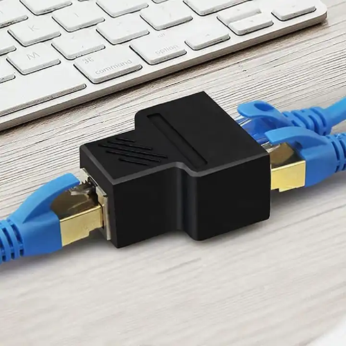 2 PCS RJ45 Ethernet Connector Splitter 1 to 2 sockets Internet Cable Cat 5 6 7 - Picture 6 of 10