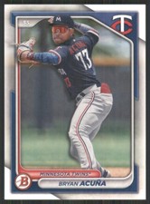 2024Bowman Prospects #BP-4 Bryan Acuna Minnesota Twins 46805