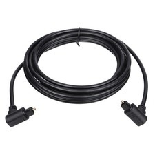 Fiber Optic Audio Cable Double 90 Degree 9.8FT TOS Optical Link Plastic for TV