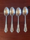 (4) Rose Point Wallace Sterling Silver 6” Spoon - 105 Grams Use or Scrap