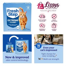 Extreme Clump Multi-Cat Clumping Cat Litter, 14 lb with Febreze Freshness