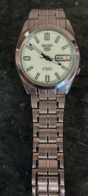 Super Rare Seiko 5 7S26-0380 Full Luminous Dial - Working Condition - Nice Shape