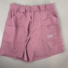 AFTCO M01 Shorts Adult 34 Pink Coral Fishing Short UPF 50 Pockets 7.5” Inseam