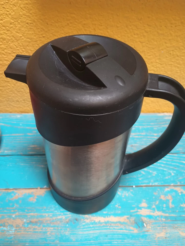 Prensa francesa termo gourmet vintage - 34 oz. Acero inoxidable aislado Foto 2 de 4