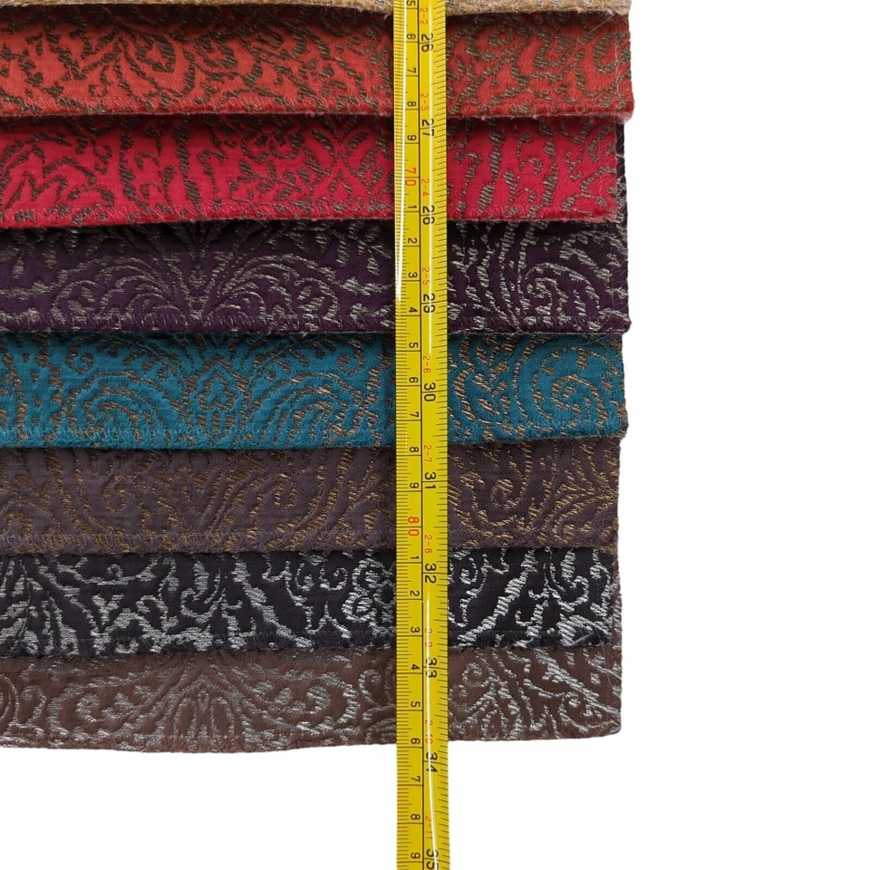 CASAMANCE Monture Sample Book Fabric 12 Swatches Silver Damask Metallic 33 x 27 - Image 2 of 4