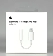OEM Apple Lightning to Headphone 3.5mm Jack Adapter - White MMX62AM/A
