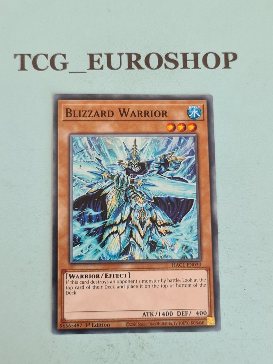 blizzard deck yugioh Blizzard Warrior▪︎YUGIOH▪︎HAC1▪︎COMMON▪︎ENGLISH▪︎1st▪︎NM #6