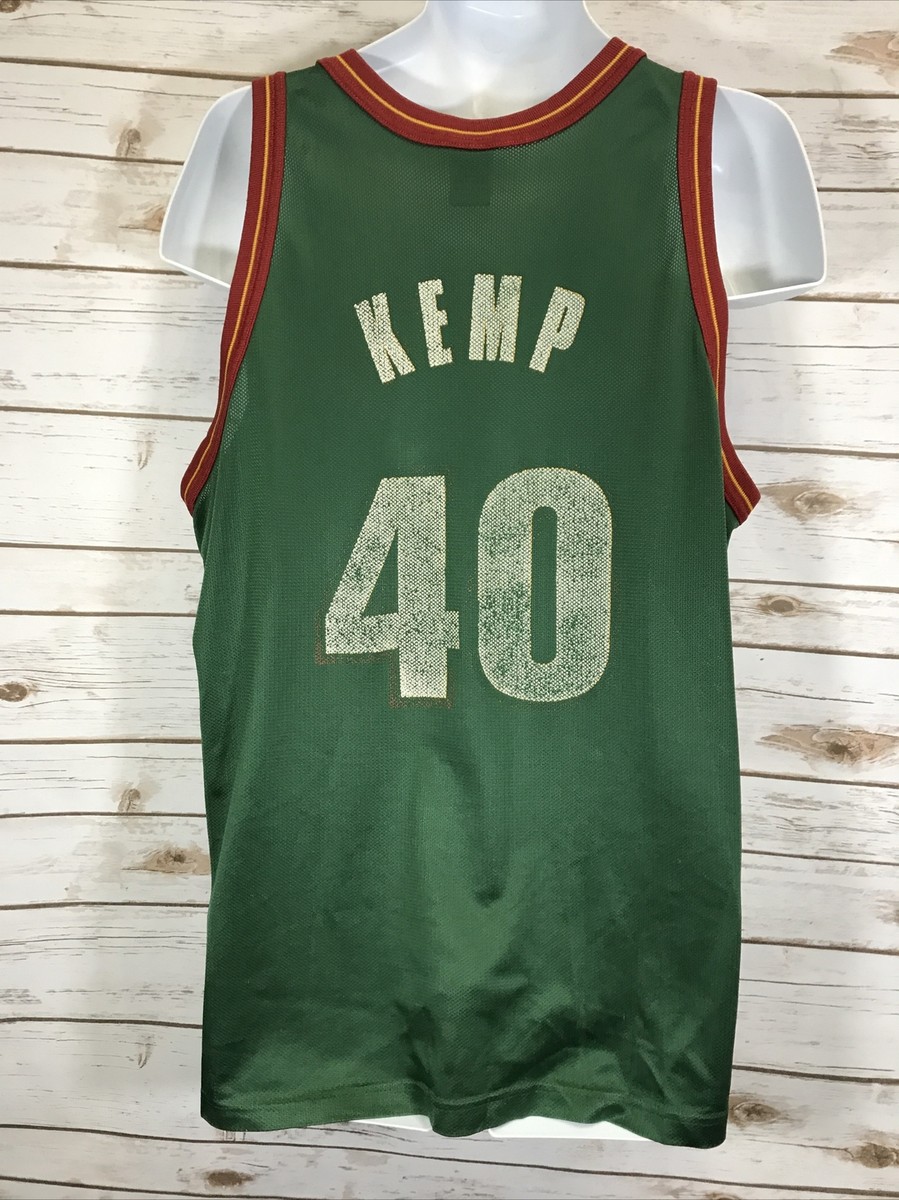 NBA チャンピオン　SONICS KEMP 40 メッシュジャージ 1990-1997 Seattle Supersonics - Shawn Kemp #40 - Vintage NBA