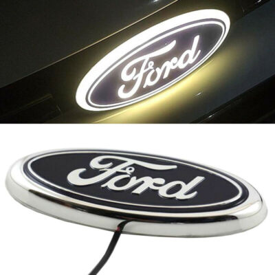 145MM x56MM BADGE FORD LED OVALE EMBLÈME AVANT ARRIÈRE FOCUS NEUF