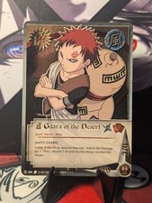 Gaara Of The Desert - 058 - Super Rare - Naruto CCG TCG Holo Foil Anime Card
