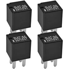 Relay 5L3T-AA (Pack of 4) – 12VDC 20A 4-Pin Automotive Oil Pump Starting Relay –