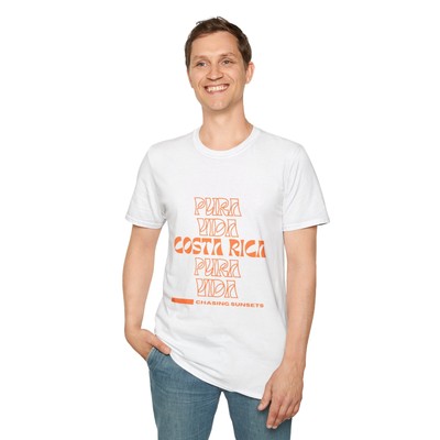 Pura Vida Costa Rica Chasing Sunsets T-Shirt - Travel tee, Adventure Top
