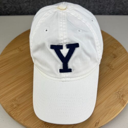 Vintage Yale Bulldogs Dad Hat Cap Fitted Size Large White Y Logo Patch - Picture 2 of 15