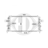 Diederichs WasserküHler MotorküHler Aluminium FüR Opel Zafira B A05 Astra H