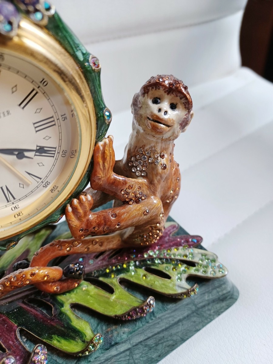 JAY STRONGWATER MONKEY & DRAGON-FLY CLOCK | eBay