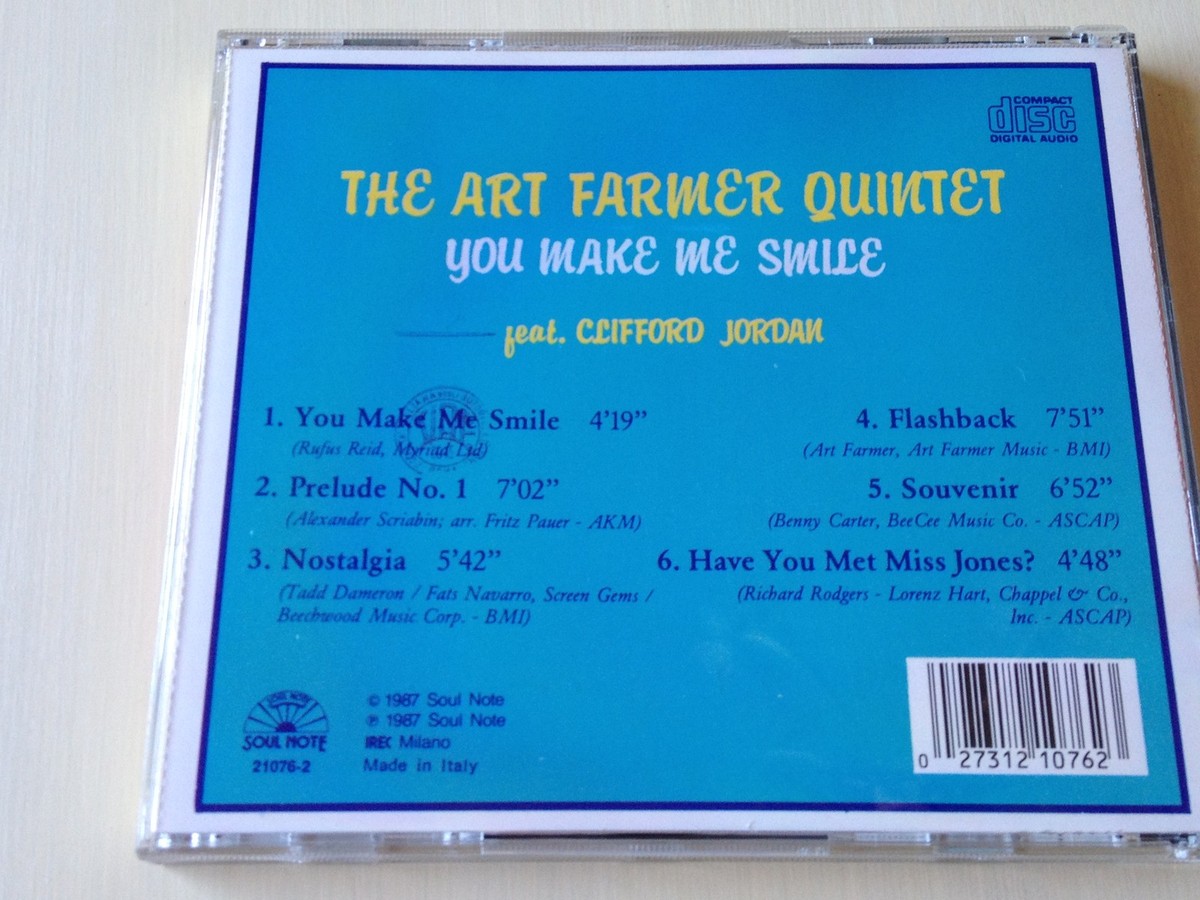 THE ART FARMER QUINTET FEAT. CLIFFORD JORDAN YOU MAKE ME