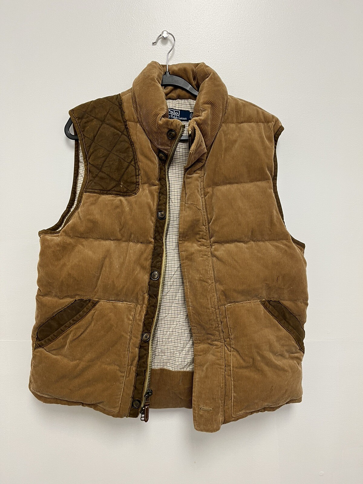 corduroy down vest