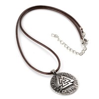 Wikinger Kette Valknut (Wotansknoten), Vikings, AnhäNger, Wikinger Schmuck, Odin