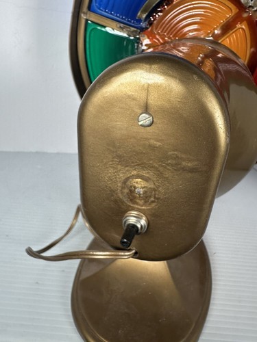 Vintage Motorized Rotating Projector Color Wheel Aluminum Christmas