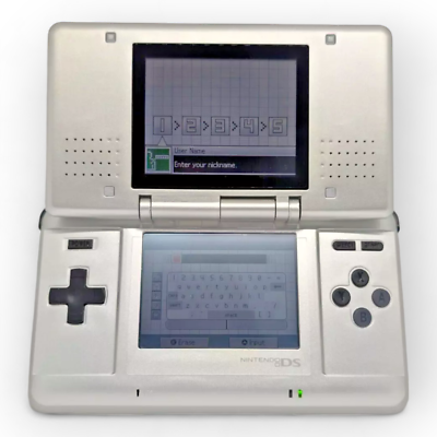 Nintendo DS Console With NEW Touch Screen, Battery and Silver