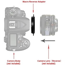 Precision-Made Adaptable Economical Compact 55mm Macro Lens Reverse Ring Adapter