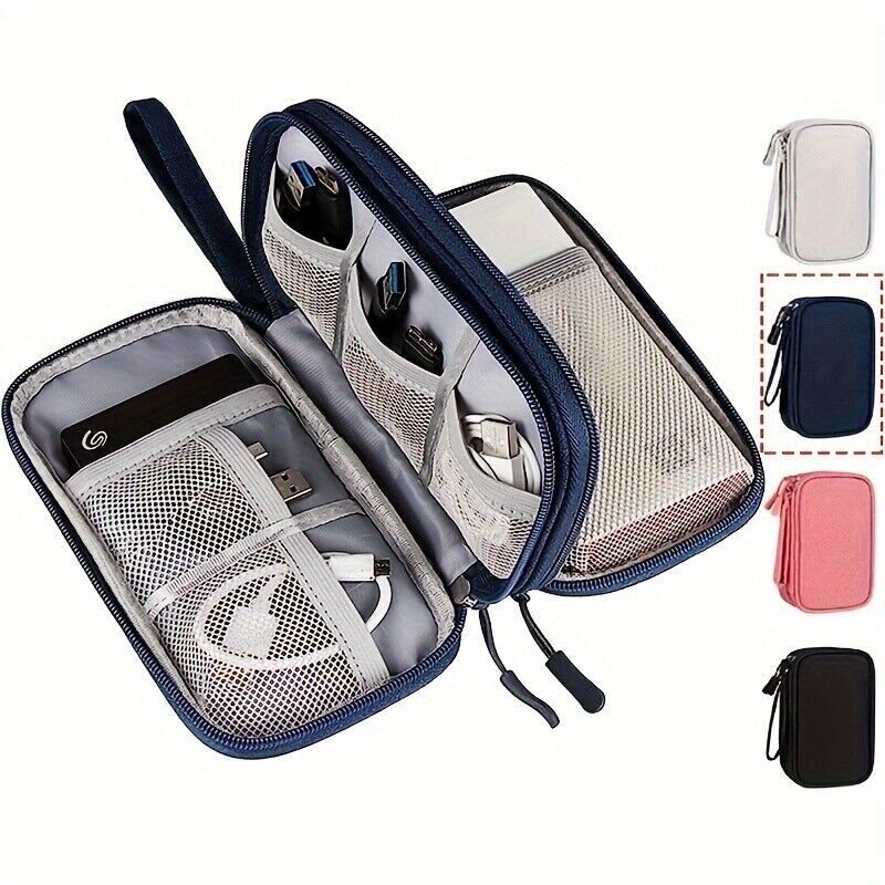 Electronic Storage Bag Box, Waterproof Travel Electronic Accessories Box Portabl