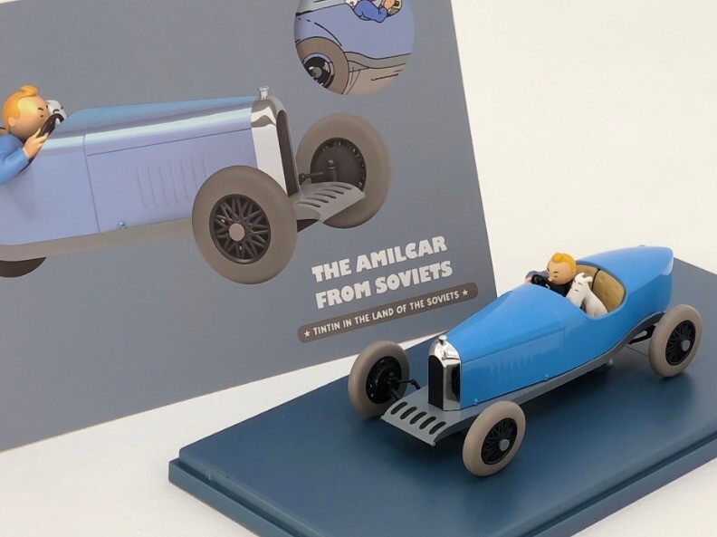 Modellino Auto Tintin L'Amilcar Dei Soviet In Scala 1/24 – Hachette Collezione Latta