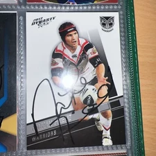 Nathan Friend Signed 2012 select Dynasty NRL card New Zealand Warriors