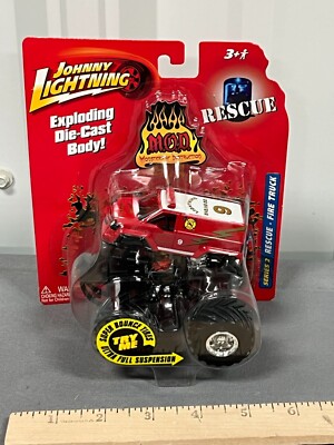 Johnny Lightning FIRE RESCUE Monsters of Destruction Truck 1:64 NIP MOD Series 2