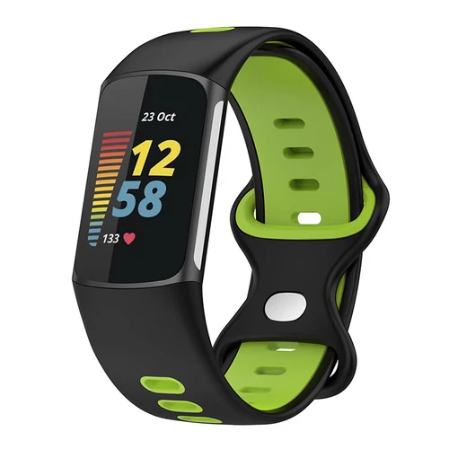 Correa de repuesto deportiva de silicona para Fitbit Charge 5 6 - Imagen 10 de 32