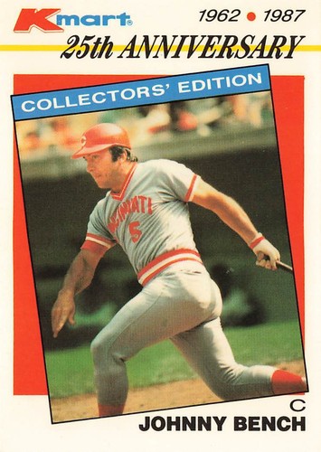 Johnny Bench #12 1987 Kmart card