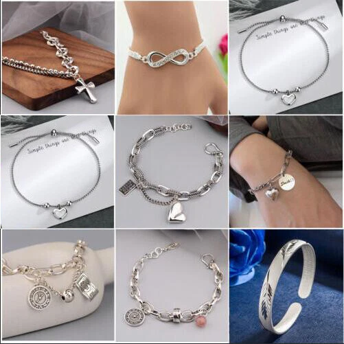 Silver braided deals bracelet