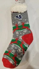 NFL Los Angeles Rams Sherpa Slipper Socks, New