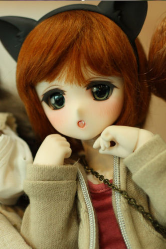 人形 mi-chan    BJD DOLL no.3 BJD 1/6 DOLL Chibi Moe FREE FACE MAKE UP+FREE EYES Cute Girl