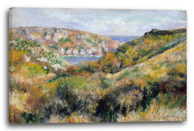 Kunstdruck Pierre-Auguste Renoir - Hügel um die Bucht von Moulin Huet
