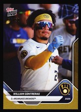 William Contreras Brewers Road to Opening Day 2025 Topps Now OD-224 Gold 33/50