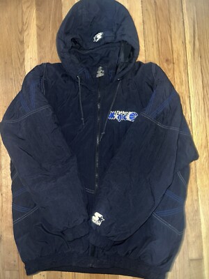 Vintage 90s NBA Starter Orlando Magic Full Zip Hooded Basketball Jacket  Large 