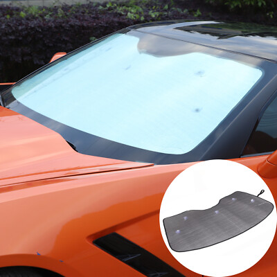 Foldable Large Sun Shade Truck Van Car Windshield Visor  Für Corvette C7 2014-19