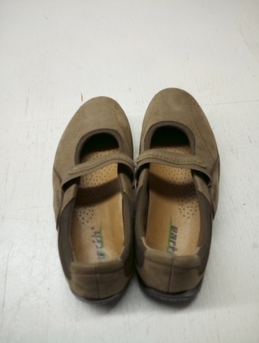 Earth Origins Suede Slip On Shoe Khaki Brown Size 7D - Picture 3 of 5