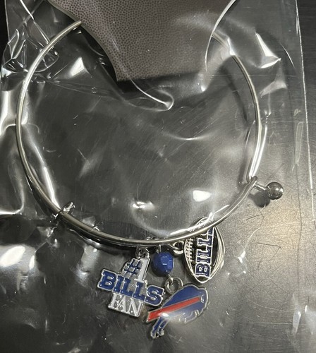 Buffalo Bills Silver Bracelet - Brand New. Charms - 第 1/1 張圖片