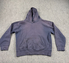 Nike SB Hoodie Mens Large Blue Pullover Sweatshirt Skater Distressed Pocket