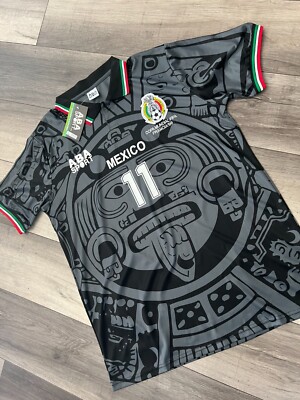 NEW WITH TAGS ABA SPORTS CUAUHTEMOC BLANCO BLACK JERSEY MEXICO