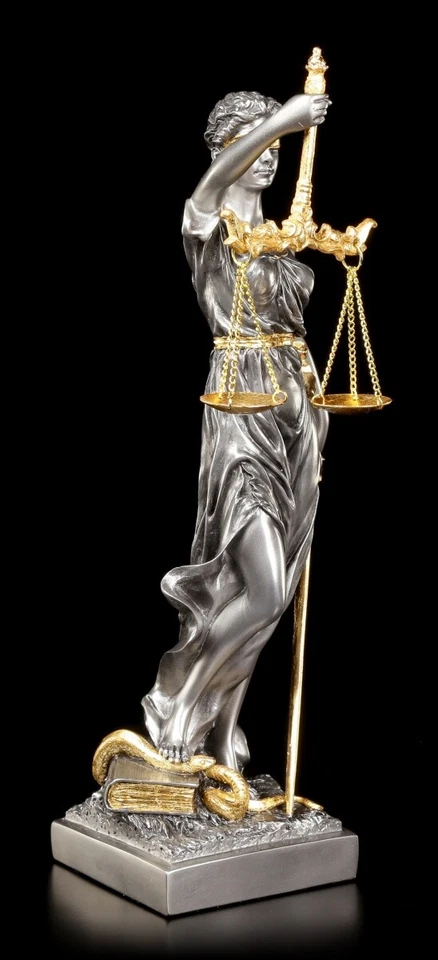 Giustizia Figura - Regalo Avvocato Veronese Avvocato Foglia Oro Moderno Elegante - Immagine 3 di 4