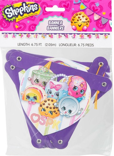 SHOPKINS PARTY Birthday Favor Plates Cups Napkins Tableware Decoration Banner - Picture 31 of 42