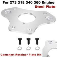 For 273 318 340 360 Engine Camshaft Retainer Plate with Lock Washers,Bolts
