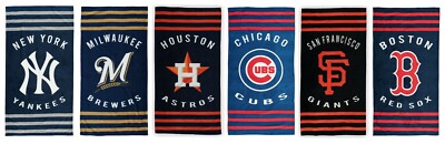 MLB Baseball Striped beach towel - 30''x60'' - Pick Your Team