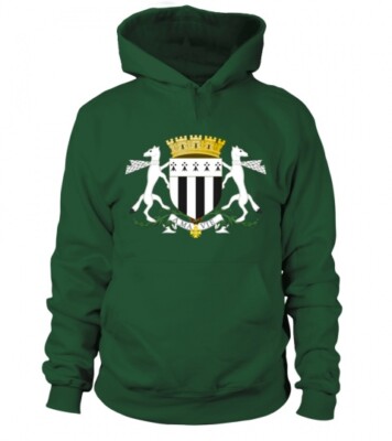 Sweat à Capuche Stade Rennais – Drapeau France Et Motifs Bretons, Neuf