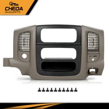 Fit For 2002-2005 Ram Center Dash Radio Trim Air Vent Bezel Panel Beige/Black