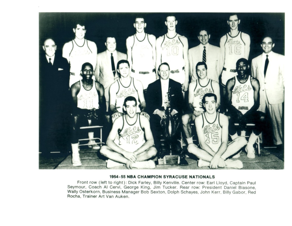 1954 1955 SYRACUSE NATIONALS NBA CHAMPIONS 8X10 TEAM PHOTO 